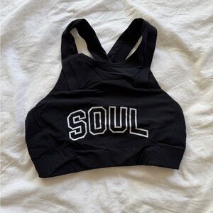 Soulcycle x Lululemon Varsity High Neck Bra